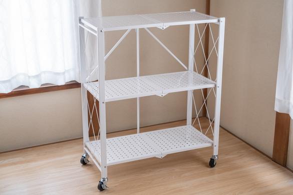 折り畳みラック 3段 オープンシェルフ スチールシェルフ キャスター付き RAKU 折り畳みラック チールラック キャスター付き 開くだけ設置可能  3段 4段 5段 6段 隙間収納 シェルフラックス キッチンラック スチール棚 : えびす-JAPAN - 通販 - Yahoo!ショッピング RAKU  ... RAKU ラック 折り畳みラック オープンラック スチールラック 収納ラック