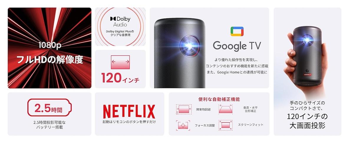 Ankerの大人気プロジェクター「Nebula Capsule 3」が17,500円 Ankerの大人気プロジェクター「Nebula Capsule 3」が17,500円