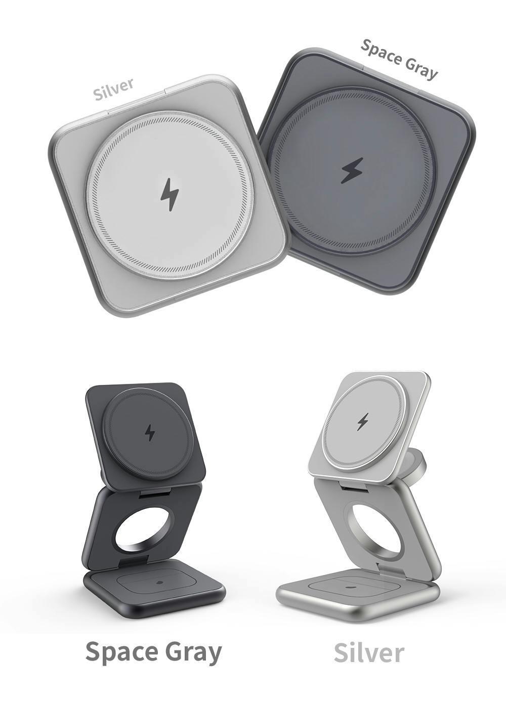 3-in-1サイバートラックデスクトップアップル製品用ワイヤレス