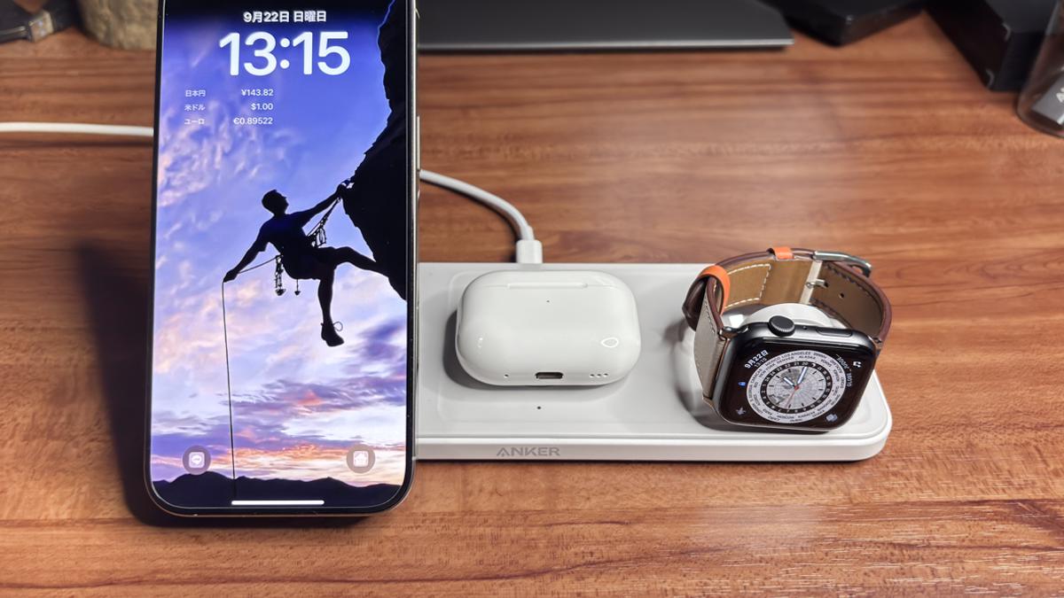避免桌面被凌亂的充電線佔據！果迷必收 Anker「MagGo 三合一無線充電版」，可同時支援三裝置快速充電