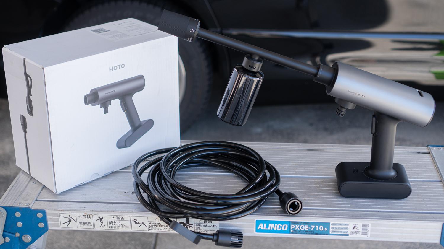 おうちの外壁や庭掃除、洗車に便利！ バケツで使えるポータブル高圧