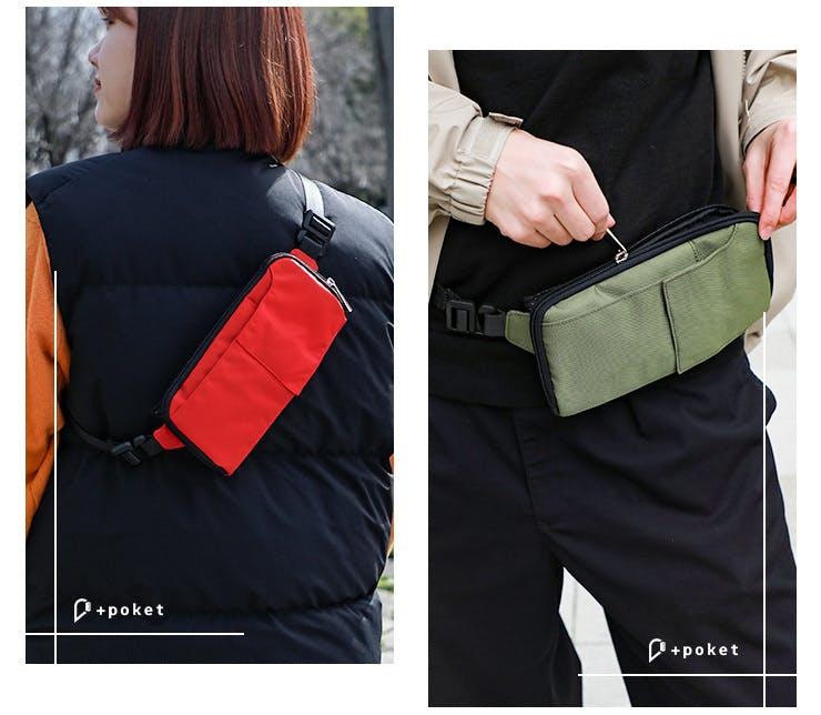 バックパックがもっと便利に！ 便利なマルチポケットを追加できる