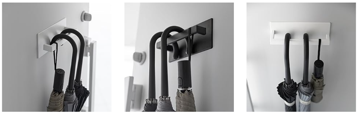 山崎実業(Yamazaki) マグネット アンブレラハンガー ブラック