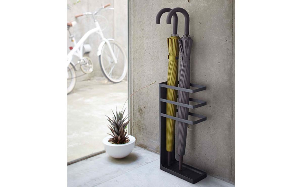 山崎実業(Yamazaki) 傘立て レイヤー スリム ブラック 7933