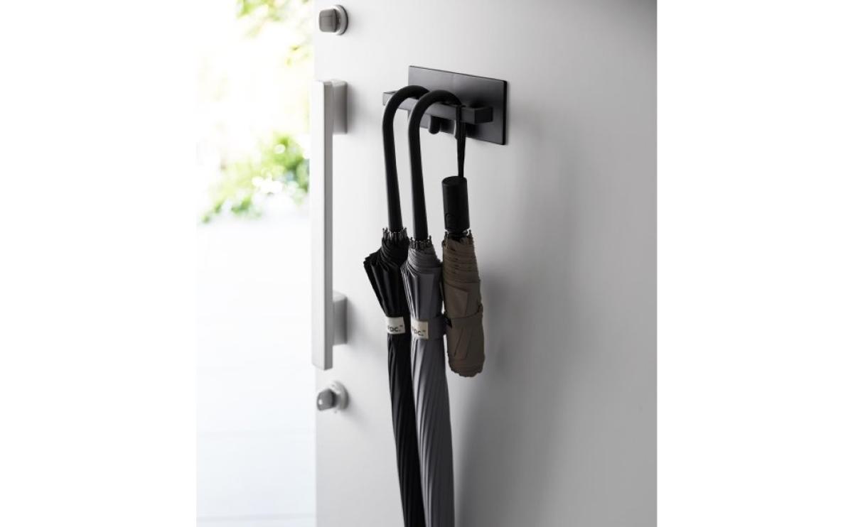 山崎実業(Yamazaki) マグネット アンブレラハンガー ブラック
