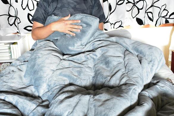 【新品未開封】洗える羽毛掛け布団　テンピュール　冬暖かく夏涼しい 洗える 羽毛布団 肌掛け シングル 春夏用 ダック85% ブラウン 抗菌防臭