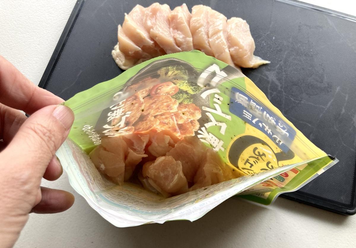 理研「下味冷凍用おかずの素パッとジュッと ねぎ塩麴チキン用」