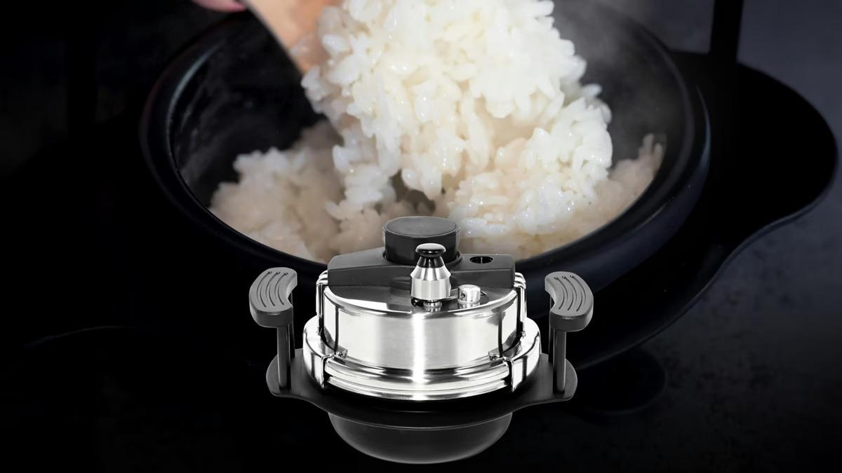 1合わずか【15分】はやくおいしくご飯が炊ける小型圧力釜『早