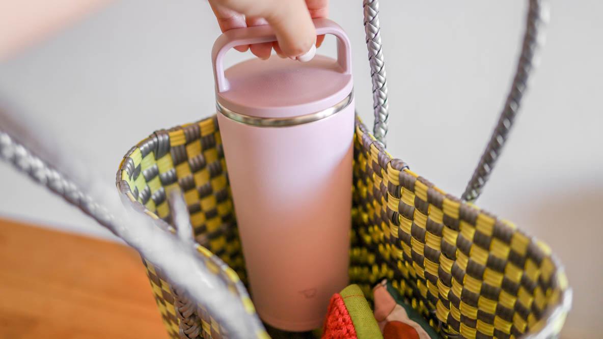 象印のタンブラー」で、こまめに水分補給できるようになりました