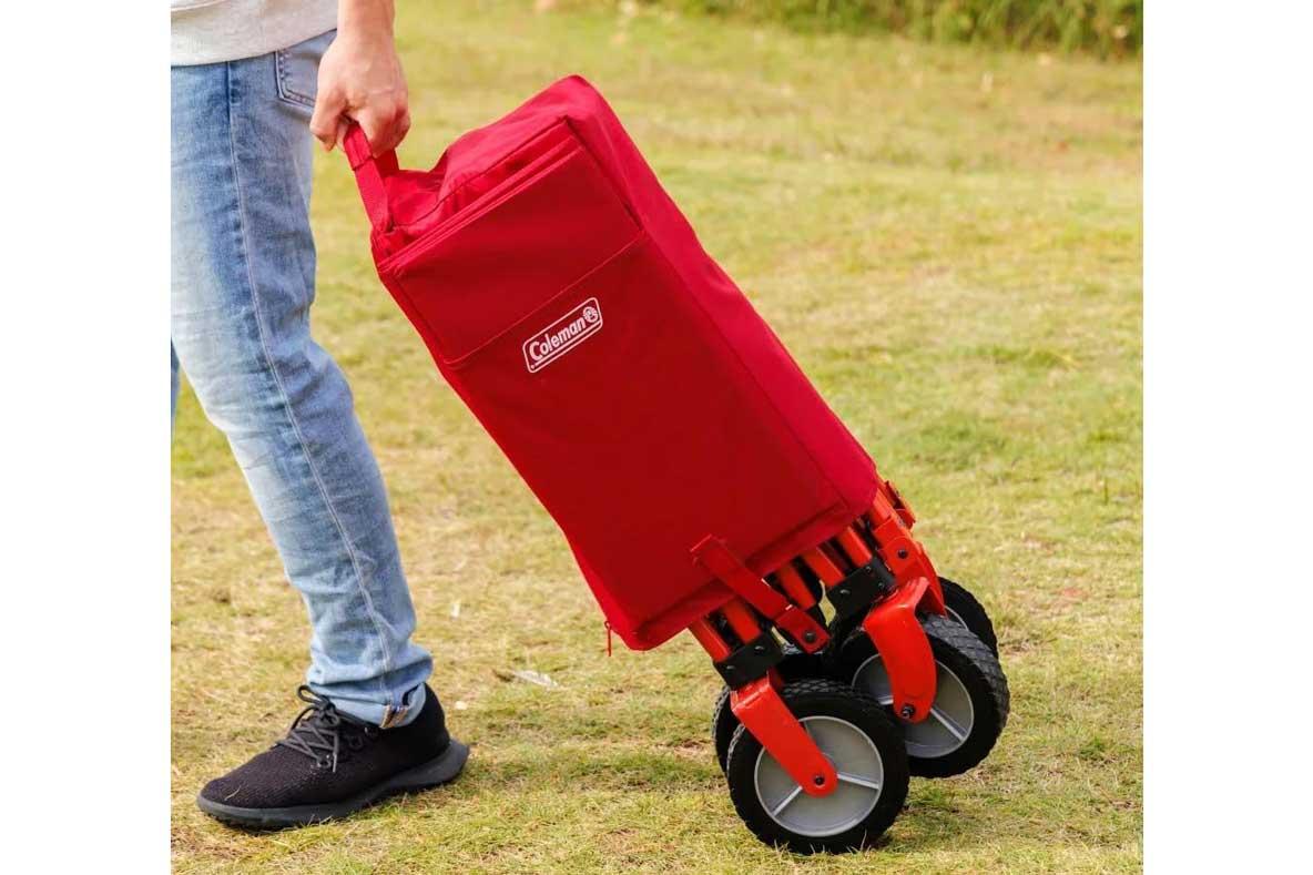 Coleman 赤 キャリーカート 1万円切ってる！コールマンの“何にでも使える”キャリーカートが