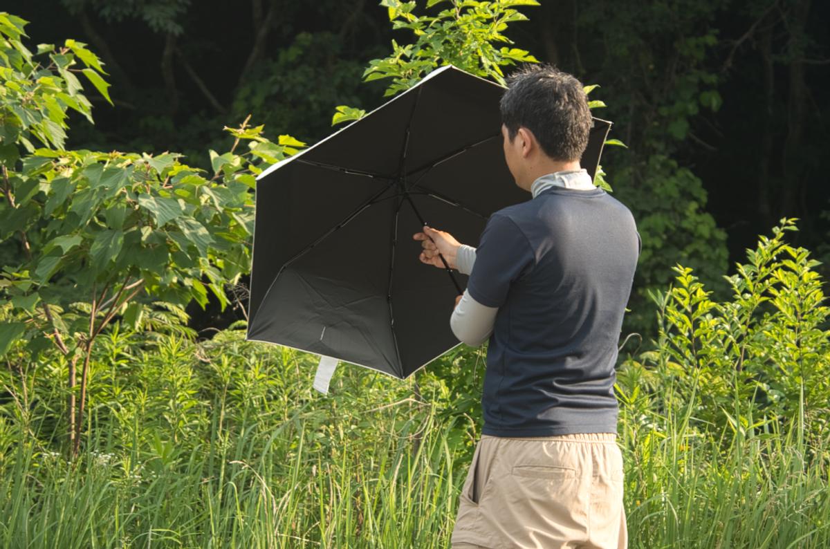 CAINZ『可作為陽傘使用的易折輕量折疊傘 60cm』