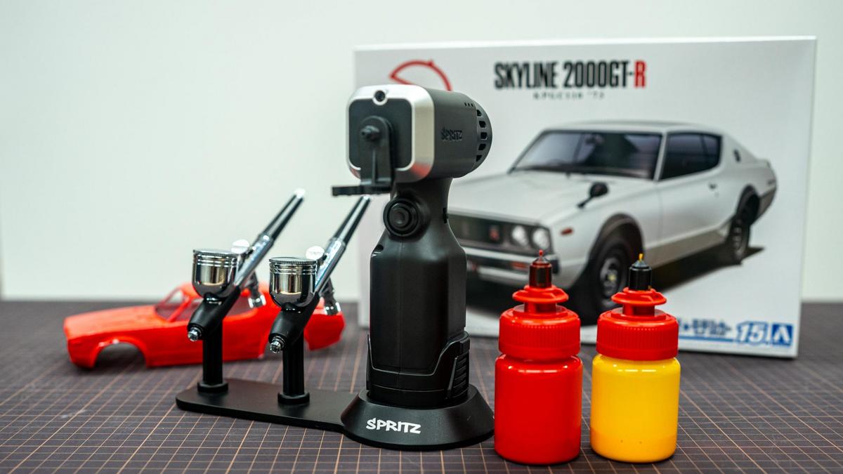 塗装って意外と手軽だし楽しいかもと思えたのは、このスプレーガンの 