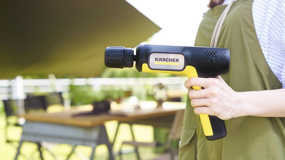 KARCHER 高圧洗浄機 本体 手のひらサイズ あのケルヒャーが手のひらサイズになった！高圧洗浄のパワーは