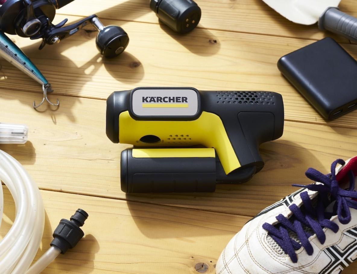 KARCHER 高圧洗浄機 本体 手のひらサイズ あのケルヒャーが手のひらサイズになった！高圧洗浄のパワーは