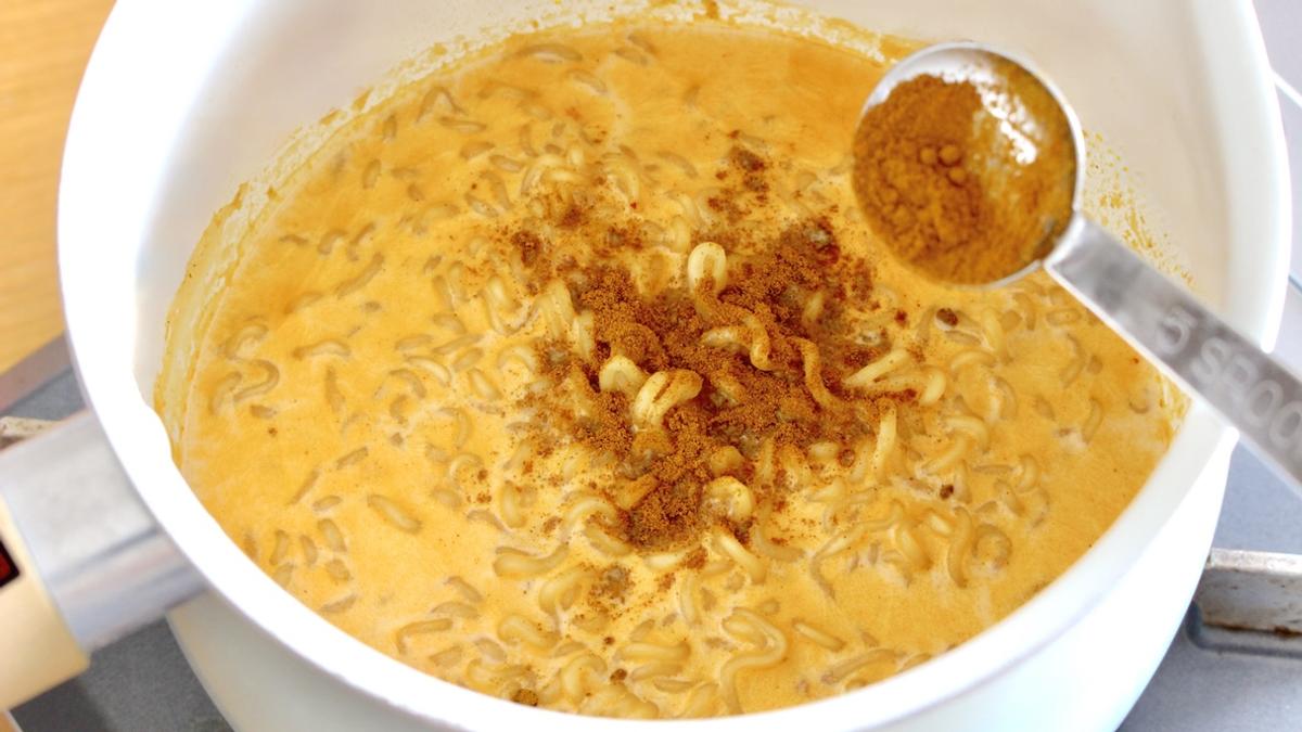 辛 ラーメン 牛乳