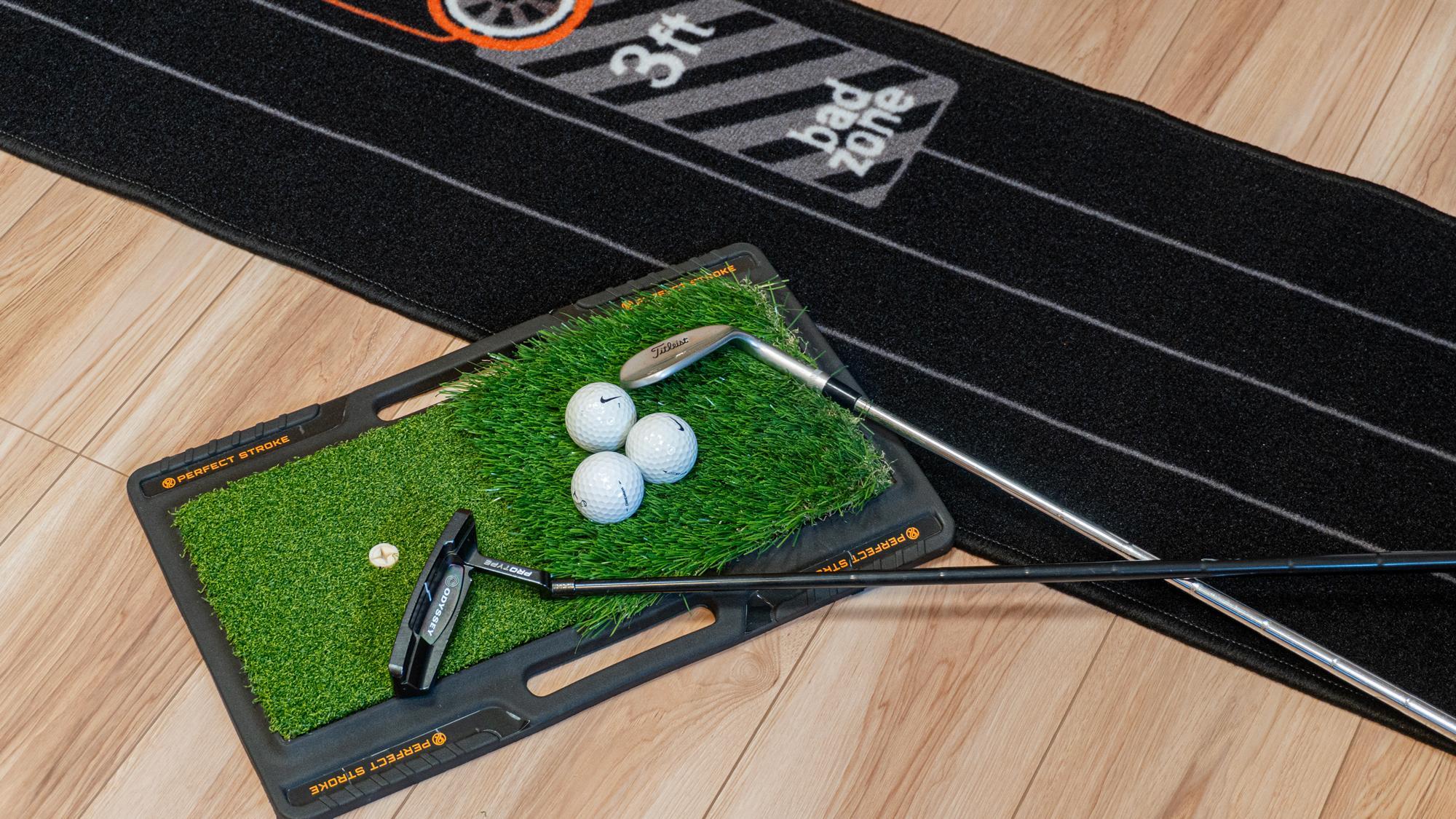 BOBURACN ゴルフパッティング グリーン/マット - ゴルフトレーニングマット - プロフェッショナルゴルフ練習マット - グリーンロングチャレンジングパター 屋内/ BOBURACN ゴルフパッティング グリーン⁄マット - ゴルフトレーニング