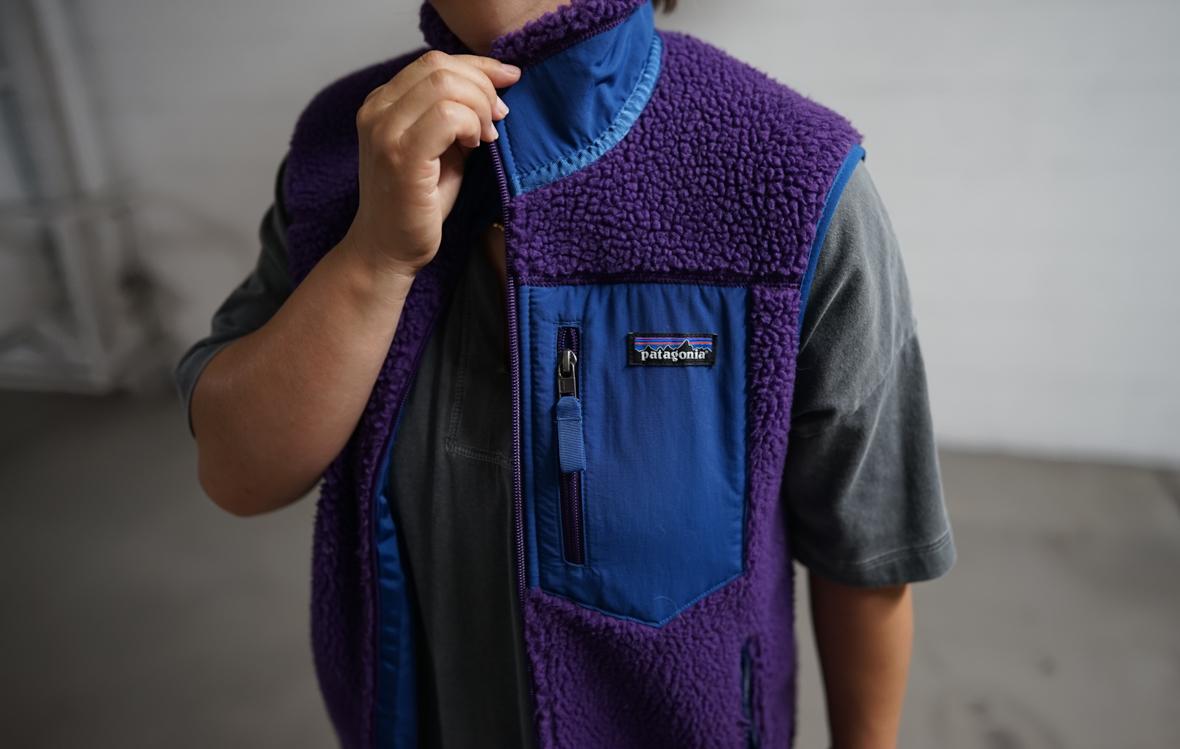 パタゴニアのクラシックレトロXベスト。毎年色違いを買い足したく