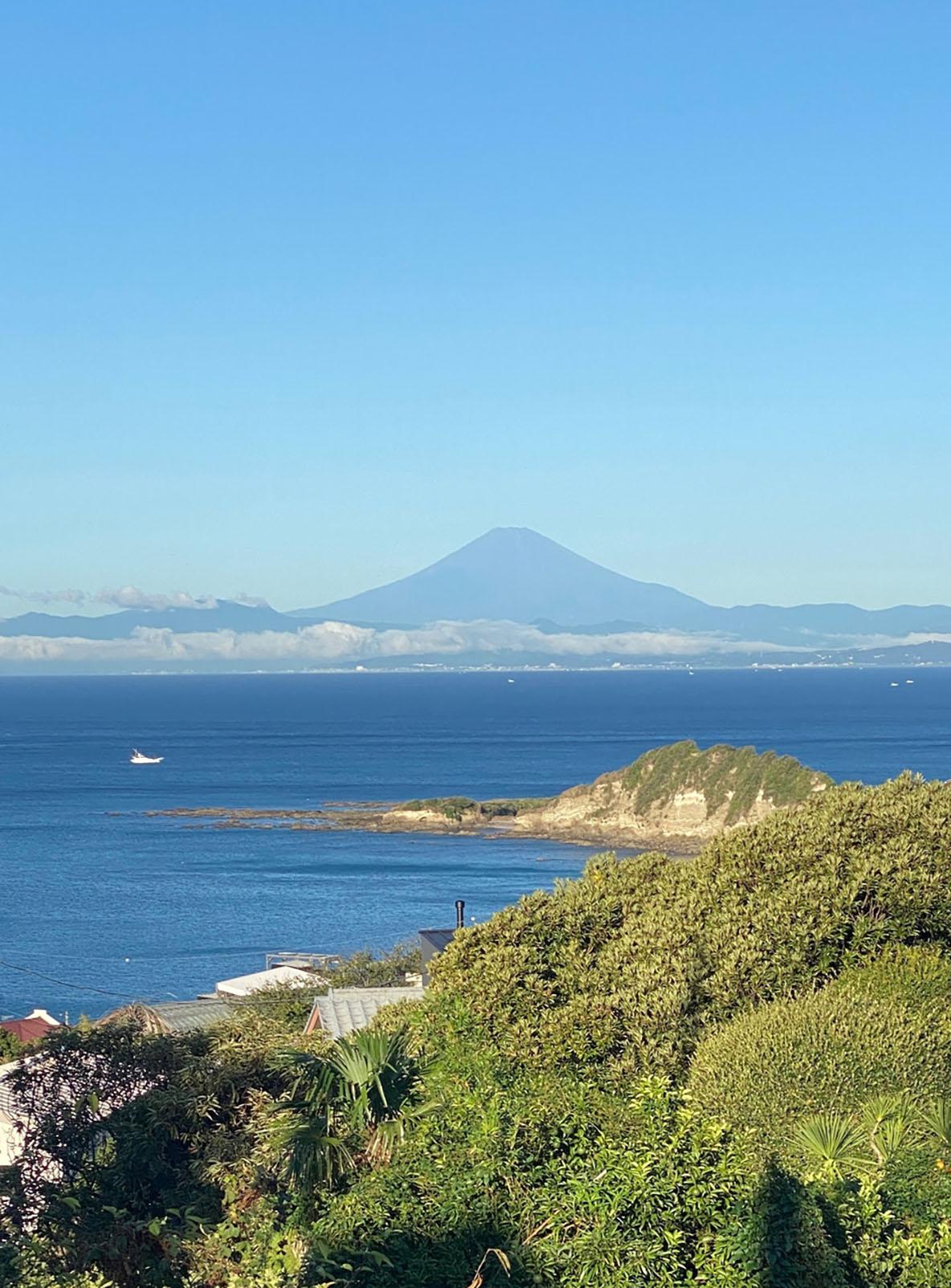 久しぶりの青空。久しぶりの富士山。いい気分！【こぐれひでこの