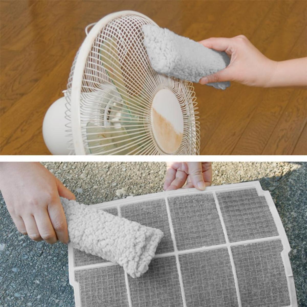 扇風機のフィルターやエアコンのフィルターを掃除