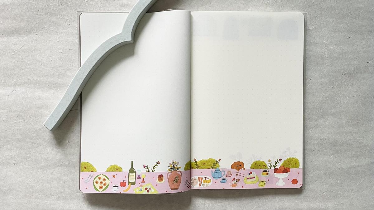 「ゆるログ ドット方眼のノート<B6>マイライフ柄」