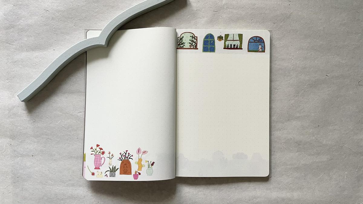 「ゆるログ ドット方眼のノート<B6>マイライフ柄」