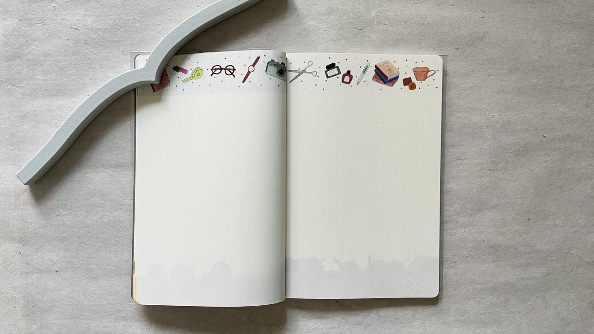 「ゆるログ ドット方眼のノート<B6>マイライフ柄」