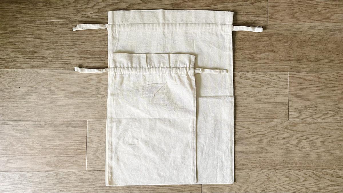無印良品「綿 ギフト巾着袋」