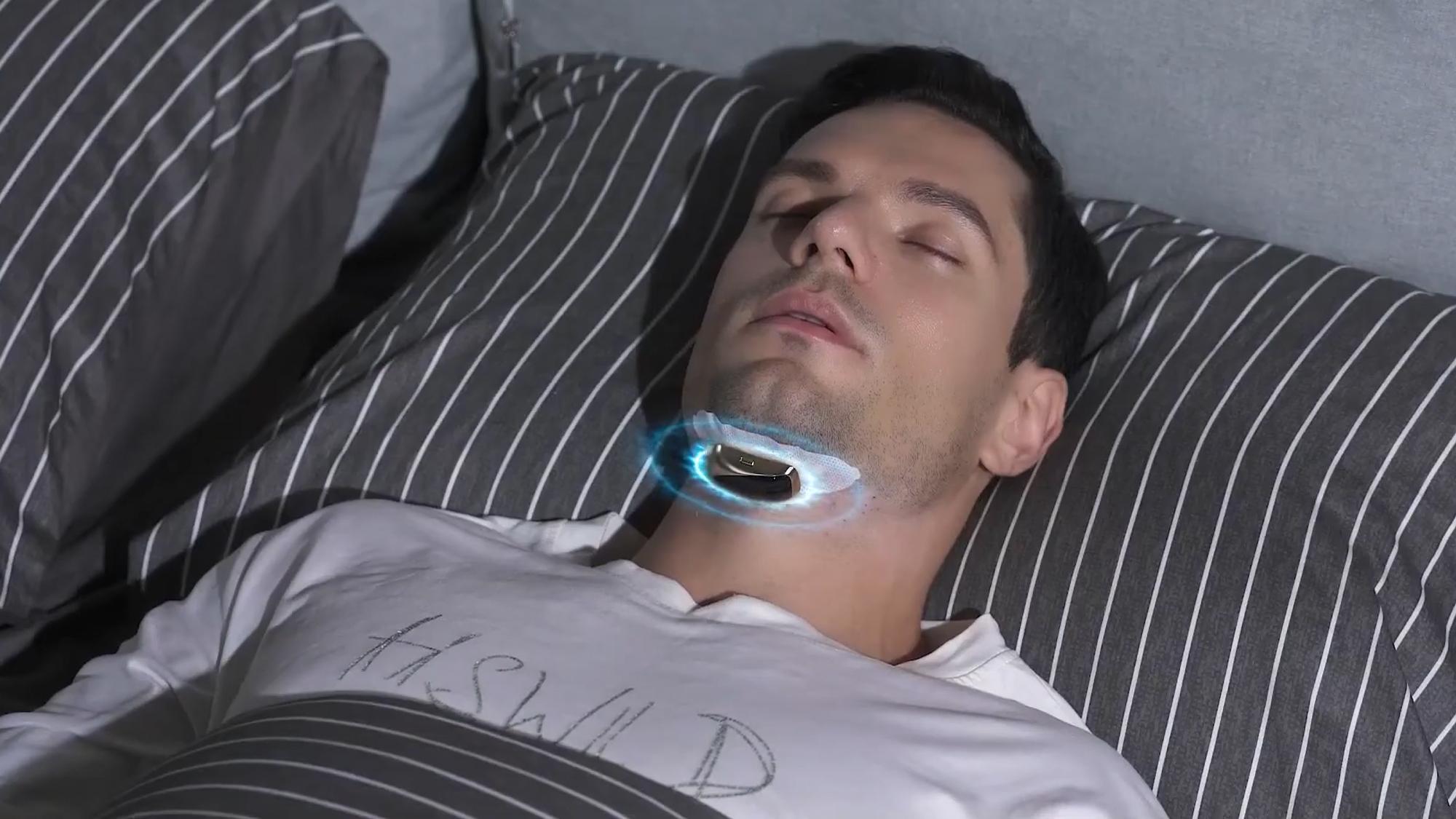 EMS パルスのいびきケア デバイス - sleepmi EMSパルス振動でいびきケア！アプリ不要・本体から睡眠時呼吸