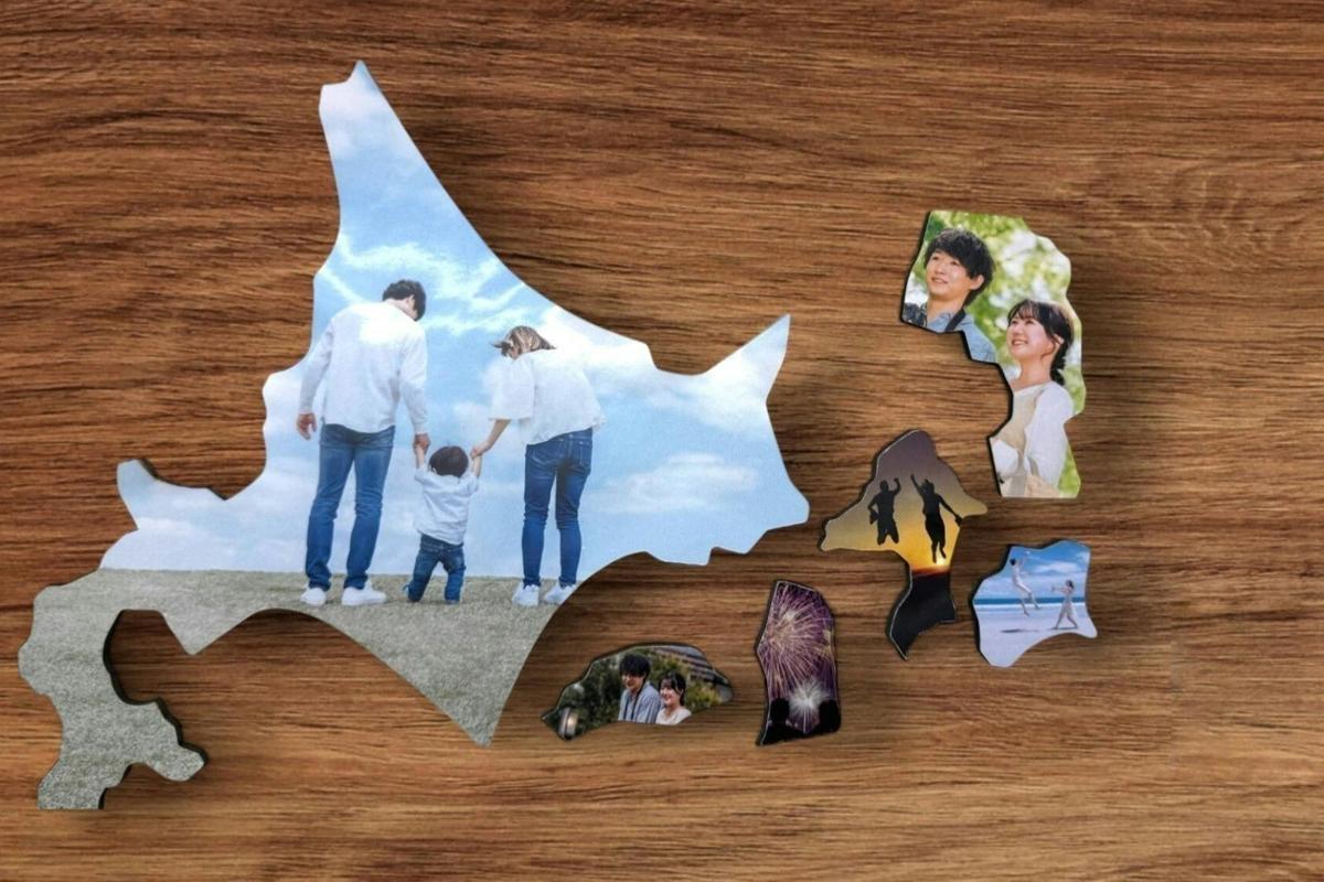 家族の思い出で作る日本地図、いかが？ スマホに眠る写真が素敵な 