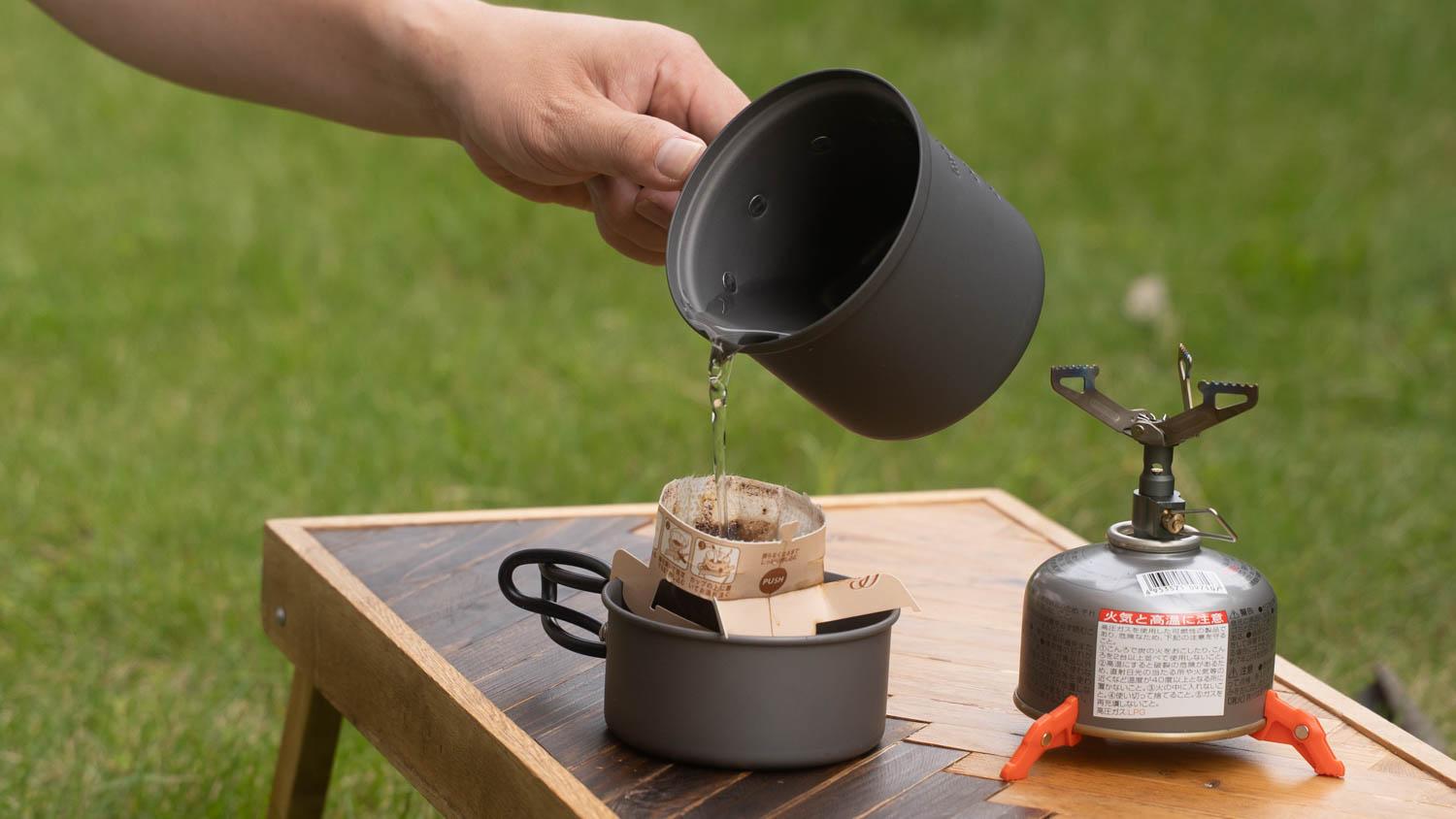 プリムスの「ミニマルセット」で、外コーヒーがいつでも楽しめるように