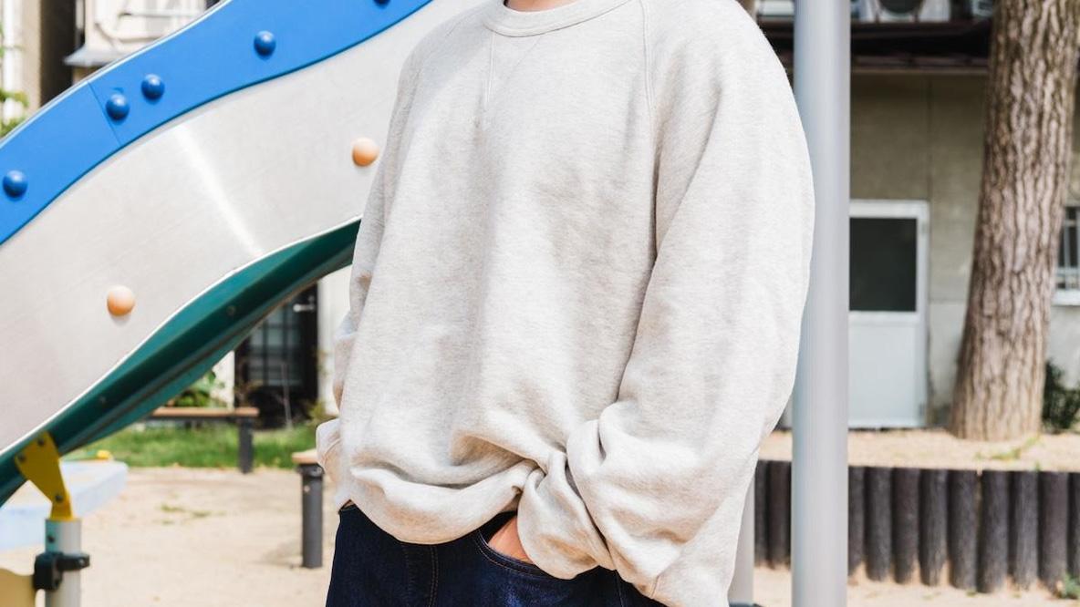 MUJILab昔ながらの製法で編み立てたスウェットフルジップパーカ紳士XL