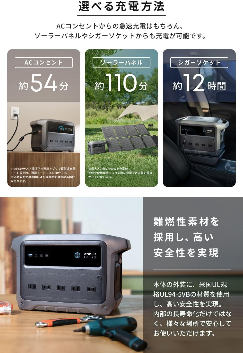 大容量ポタ電は、かさばると思ってた。Anker Solixシリーズは