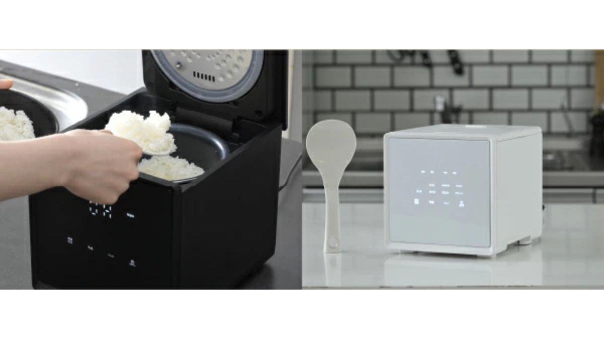 山善の「キューブ型炊飯器」はシンプルに賢いぞ。ビジュよし・操作簡単