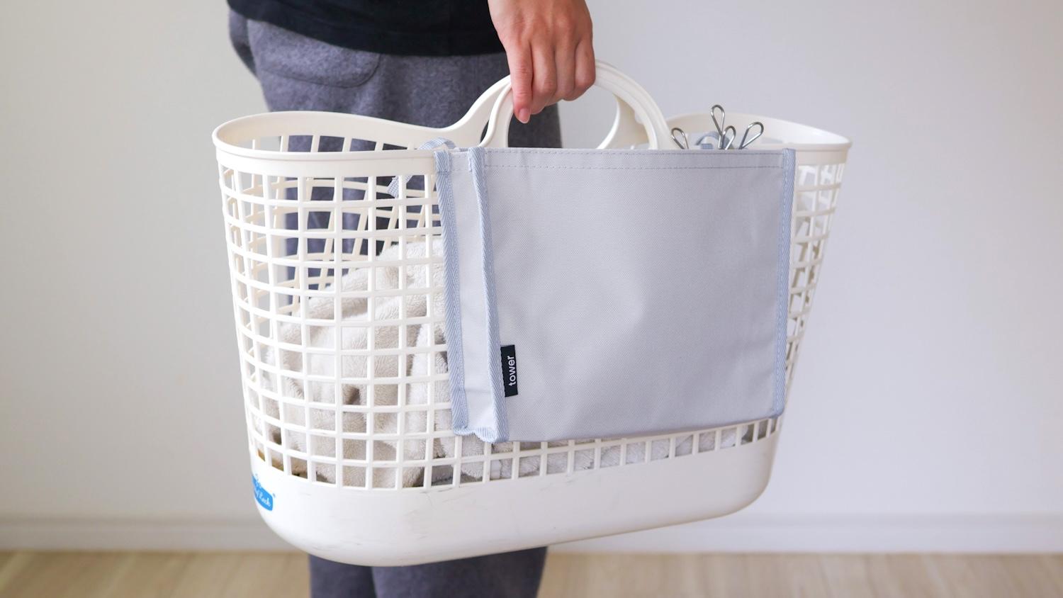 山崎実業の新作「今ある洗濯カゴを進化させるこれ」で洗濯ストレスが