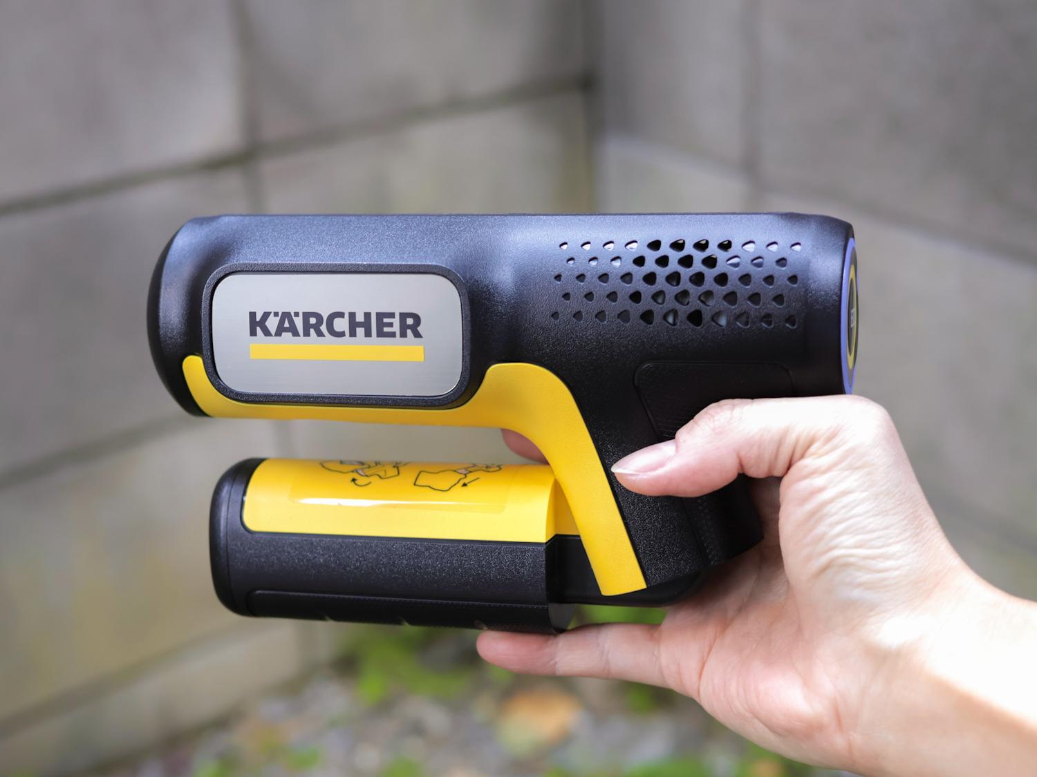 KARCHER 高圧洗浄機 本体 手のひらサイズ ケルヒャー、手のひらサイズの高圧洗浄機 アウトドアに - 日本経済新聞