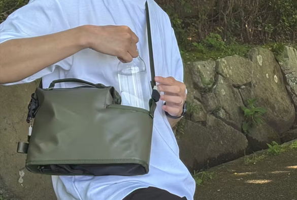 傘もドリンクも“ノールックで出せる”。「HydroBarrel」が日常を