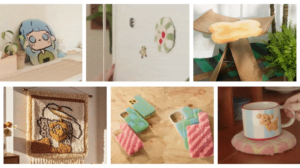 午年に、馬のミニラグをつくってみました。不器用で電動工具が苦手な私