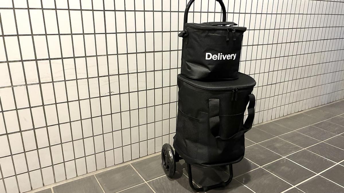 3COINS「キャリーカートバッグ2個セット」