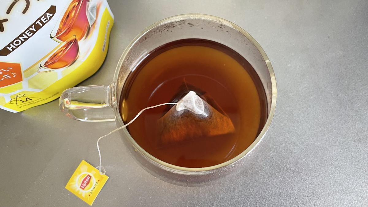 「リプトン カフェインレスのはちみつ紅茶 ティーバッグ 14P」