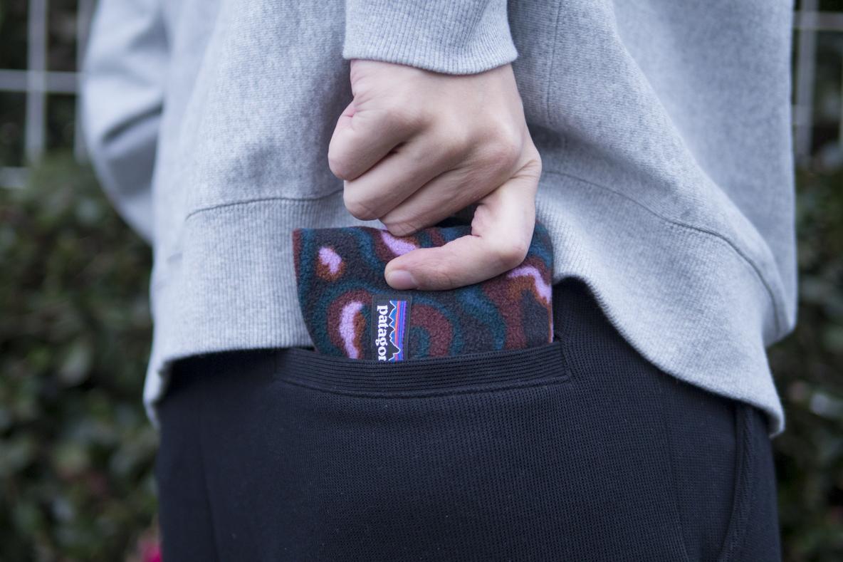 パタゴニアの「ポケットに入るフリースネックゲイター」を寒波に備えて