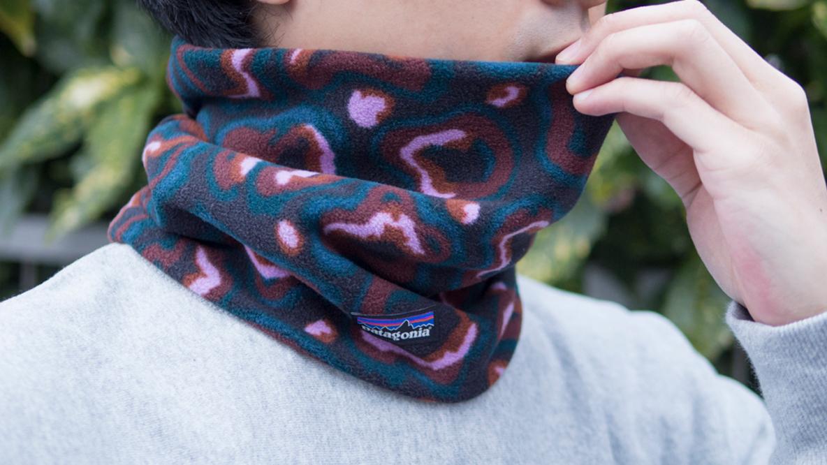 パタゴニアの「ポケットに入るフリースネックゲイター」を寒波に備えて