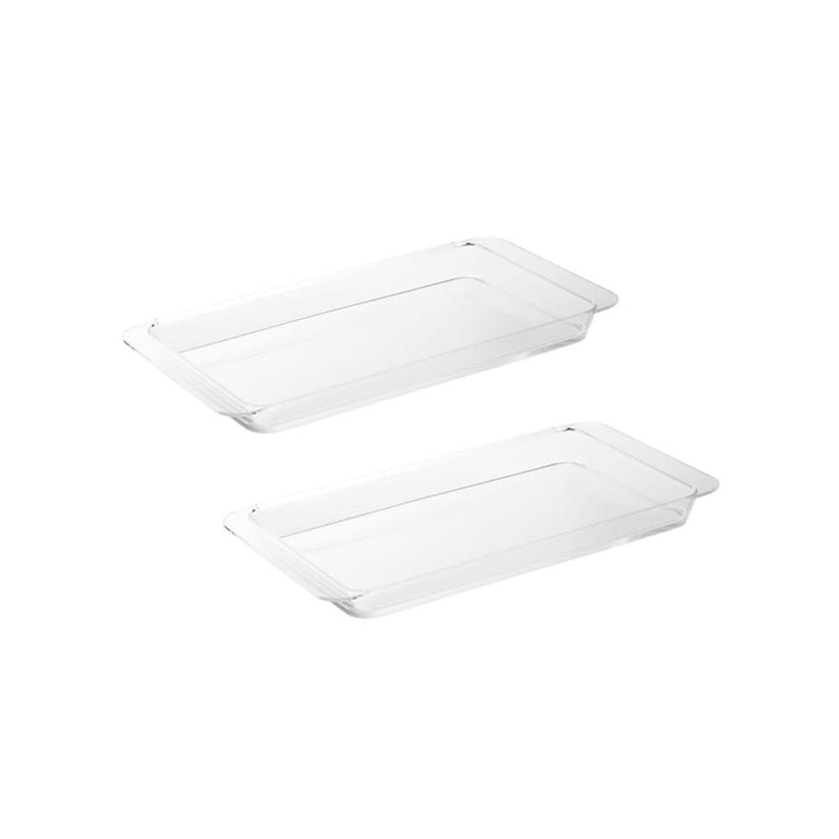 山崎実業の「電子レンジ対応連結できる洗いやすい下ごしらえ調理トレー タワー 浅型 2個組」の商品写真