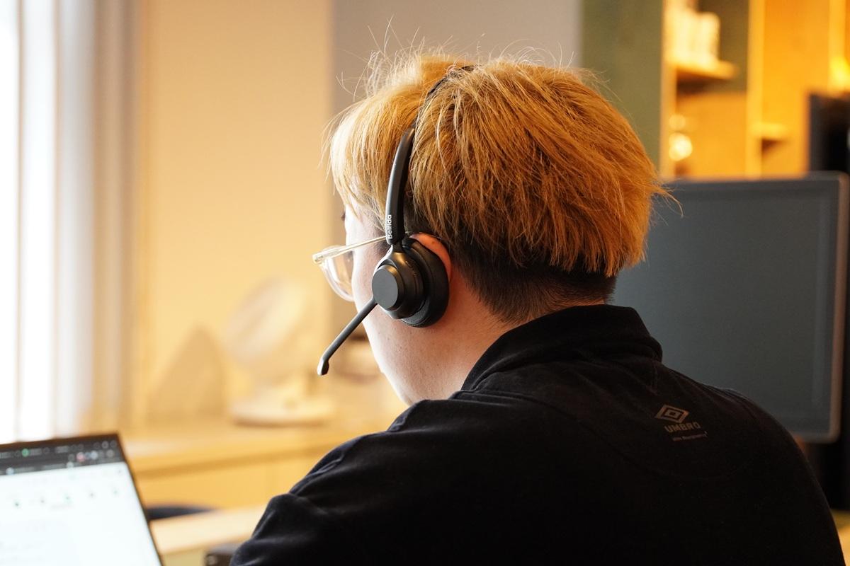 渋谷の街中でも快適にオンライン会議できました。参加者全員にやさしい