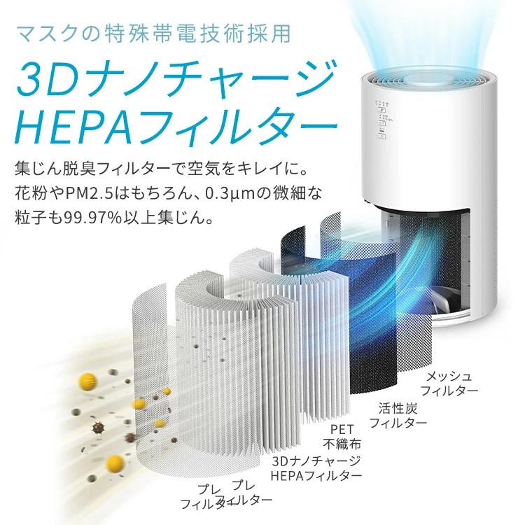 アイリスオーヤマ 加熱式 加湿器 + 空気清浄機 一体型　花粉対策 IRIS OHYAMA（アイリスオーヤマ） 空気清浄機 花粉対策 加湿器 気化式