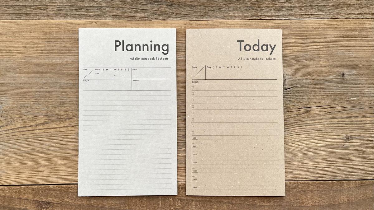 ダイソー「トゥデイノート」「プランニングノート」