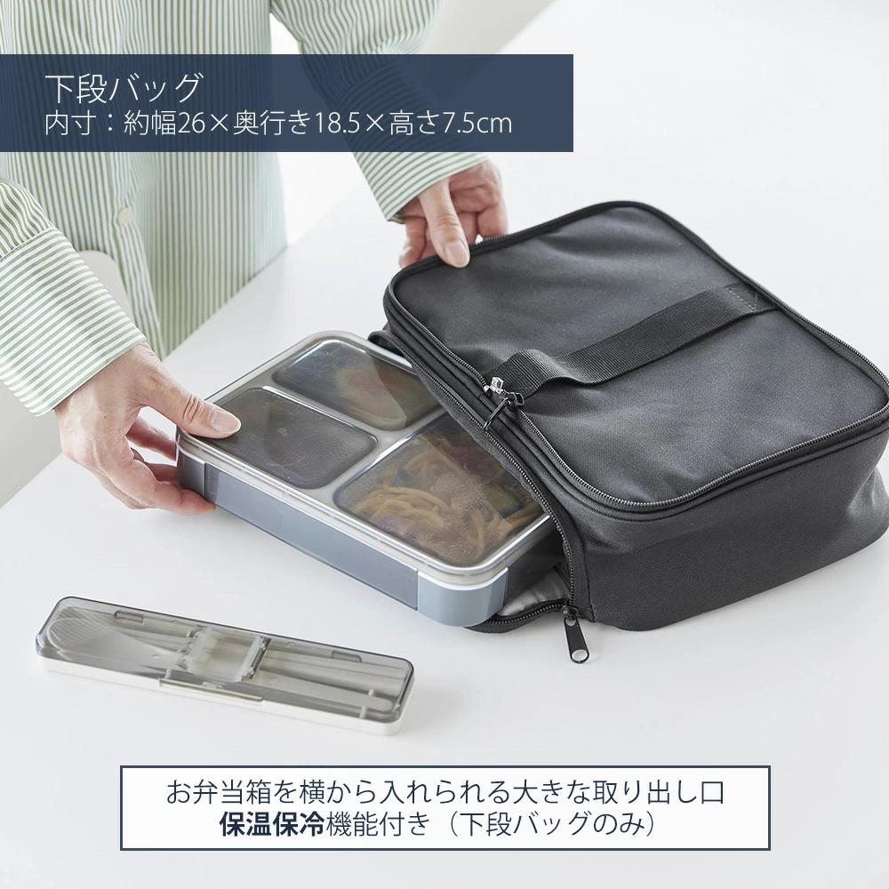 お弁当箱は山崎実業の新作「2WAYランチバッグ」で持って行く。専用