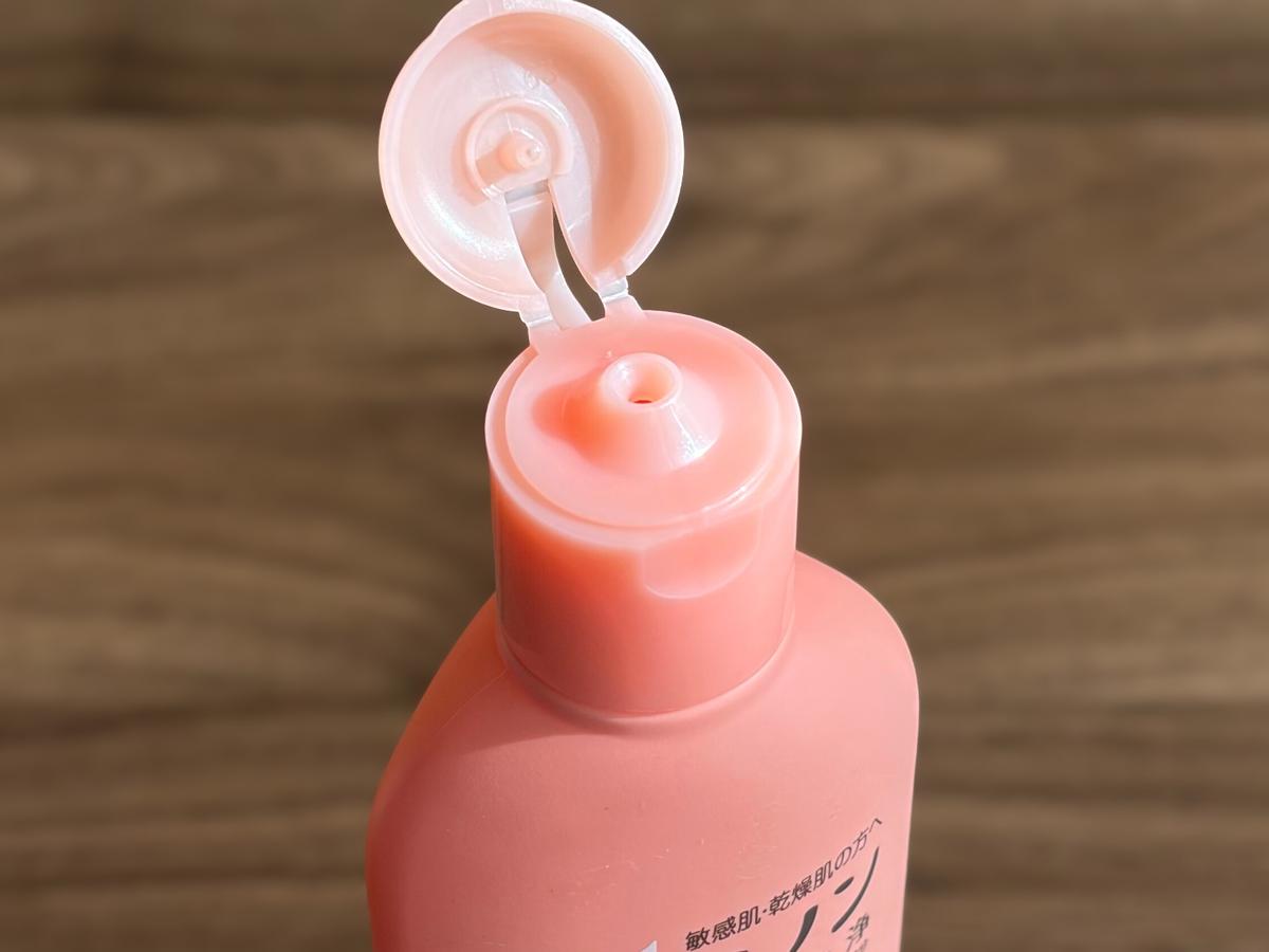 ミノンの全身シャンプー（120ml）はポンプではなくキャップ式