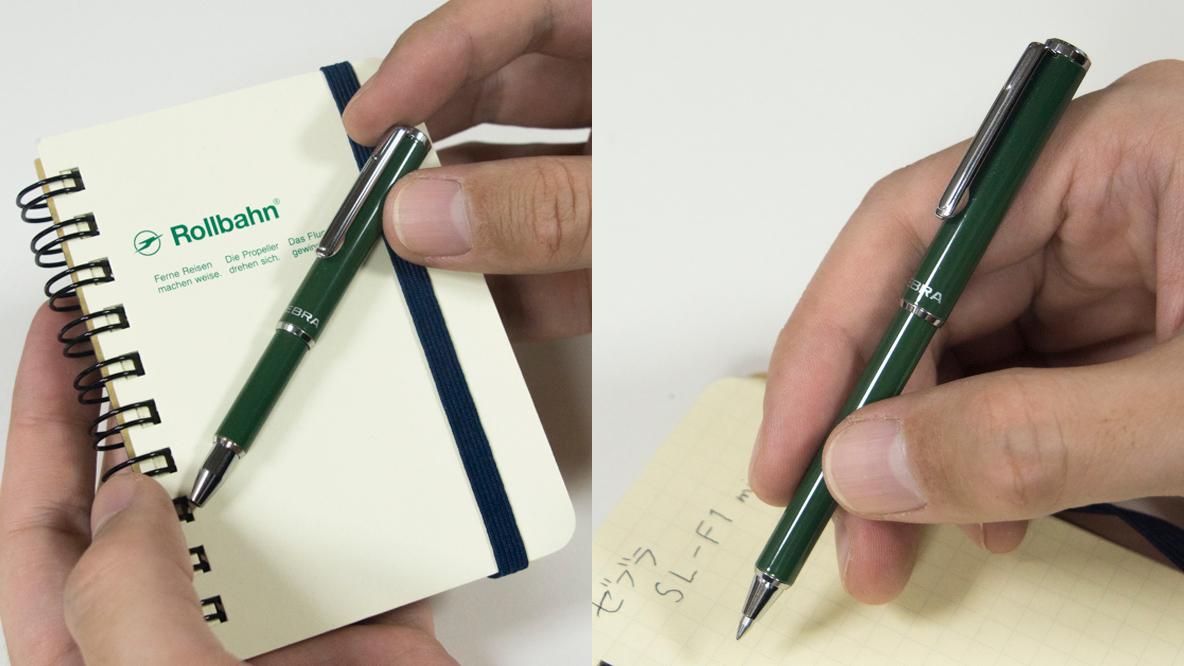 書きやすくて持ち運びやすい。 ゼブラの「SL-F1 mini」は小さいメモ帳