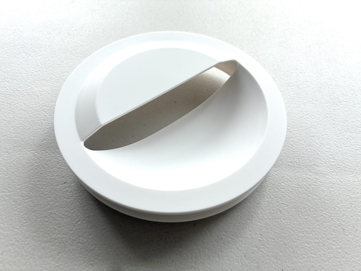 「水切りネットホルダー付き排水口カバー　タワー　ホワイト」