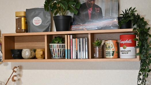 賃貸の部屋が垢抜けた！無印良品の「壁に付けられる家具箱」なら狭くて
